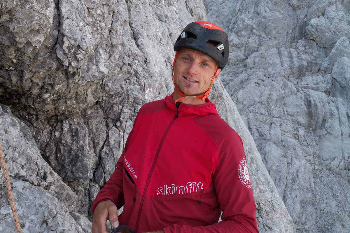 Helmut Holleis, certified mountain guide, mountain rescue member