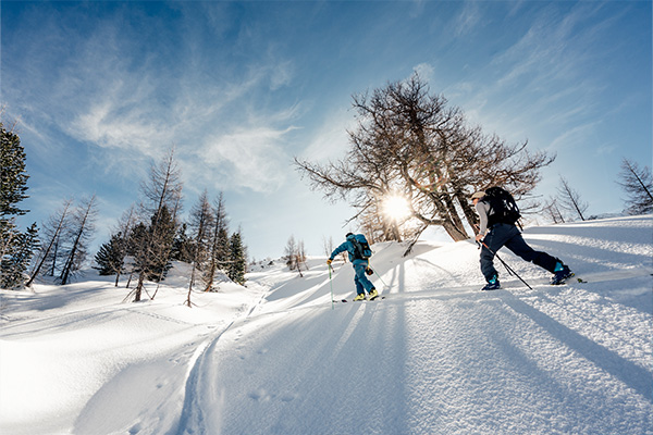 Skitouring in Winter in Gastein, Austria